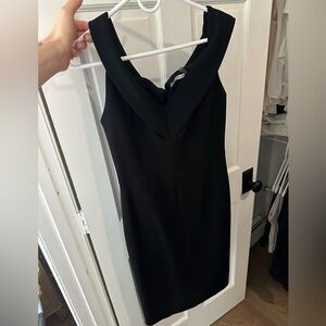 Alice and Olivia Black Midi Dress